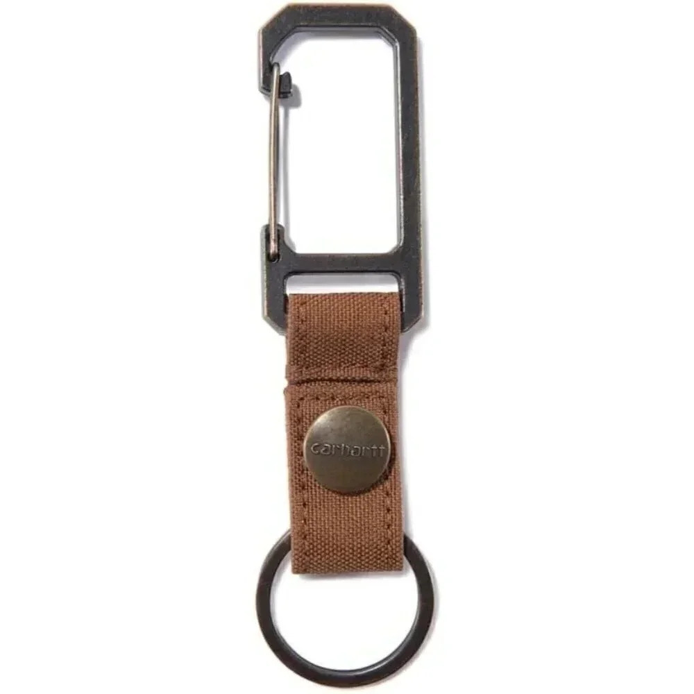 Unisex  adult Nylon Duck Durable Keychain With Self-locking Clip Wallet - Brown